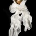 Nuno Felted scarf - Ultimate white