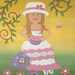Miss Muffet & Spider Nursery Rhyme Kids Wall Art for Kids Room Art - Girls Kids Art Prints from Original Kids Paintings by TwoLittleWitches
