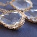 SALE 30% OFF - Crystal Quartz Necklace, Crochet Gold Filled Wire