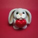 Wee Love Bunny (Grey)