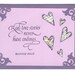 Real Love Stories Never Have Endings -- Handstamped Greeting Card