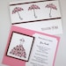 Bridal Shower Invitation with matching Thank You Card Set