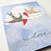 Art Nouveau Love Birds Wedding Card