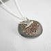 Bird Necklace with Coin and Flower filigree by smilesophie on Etsy