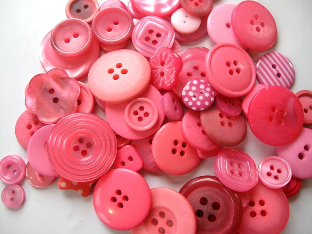 Buttons Passion PINKS - 50g or 2oz
