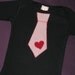 Order Today for Valentine Delivery - Chase the Girls Valentine Little Guy Tie Onesie or Shirt - sizes newborn - Boys 8