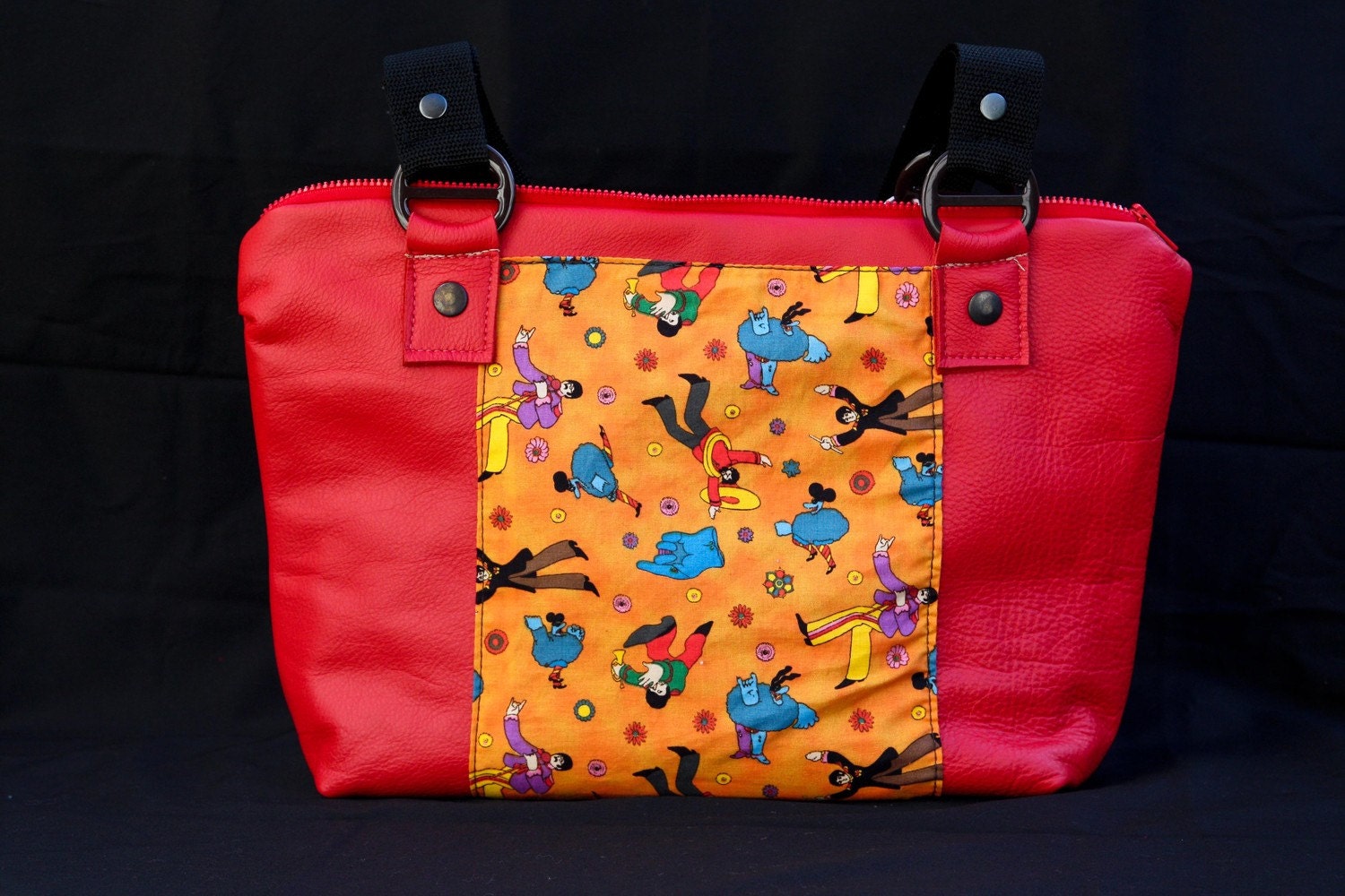 Beatles Yellow Submarine Leather Purse