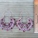 Tribal Tundra Sapphire Hoops - Payment 1