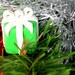Polymer Clay Ornament - Green and White Present