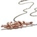 Pink Gold Pendant - Pink Gold Vermeil with Silver Chain