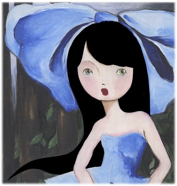 My Heart Print Girl Art