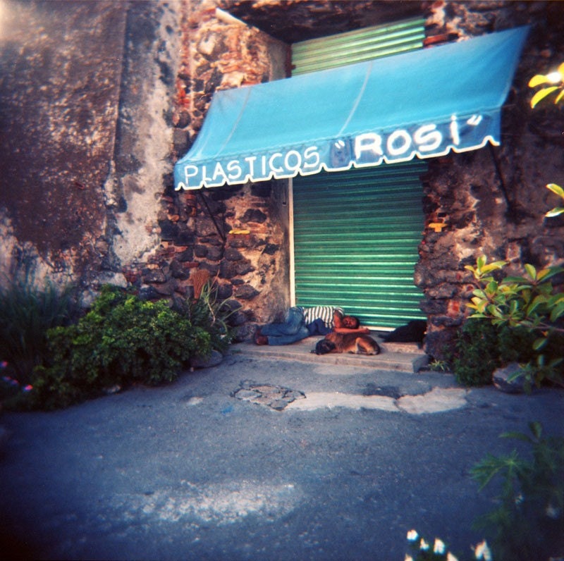 Plasticos Rosi, Cuerna Vaca, Mexico - 8x8 Holga Photograph