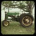 Grandpa's Tractor - Vintage John Deere Tractor - 8x8 Metallic TTV Photograph