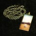 Teotihuacan Pyramids Photo Necklace 28in chain