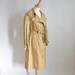 Vtg 70's Classic Beige Spyware Trench Coat S/M