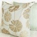 Luxury Decorative Pillows in  Seamist Green and Gold 18x18