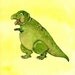 Big T-rex, Tiny Cheeseburger Print 8x10"