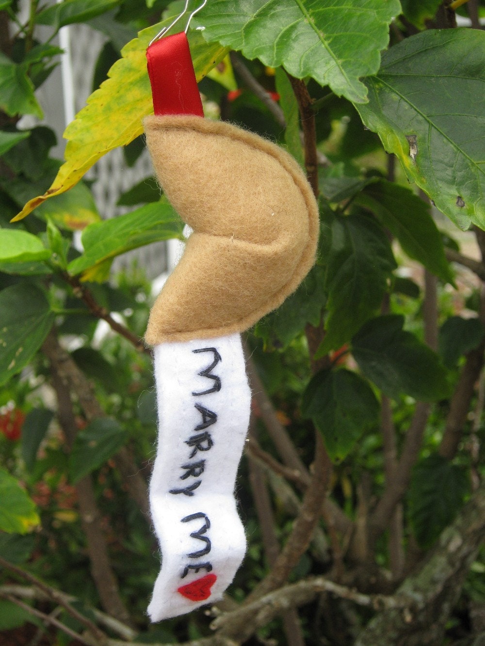 Marry Me Fortune Cookie Wedding  Keychain by PinkFrog4U on Etsy from etsy.com