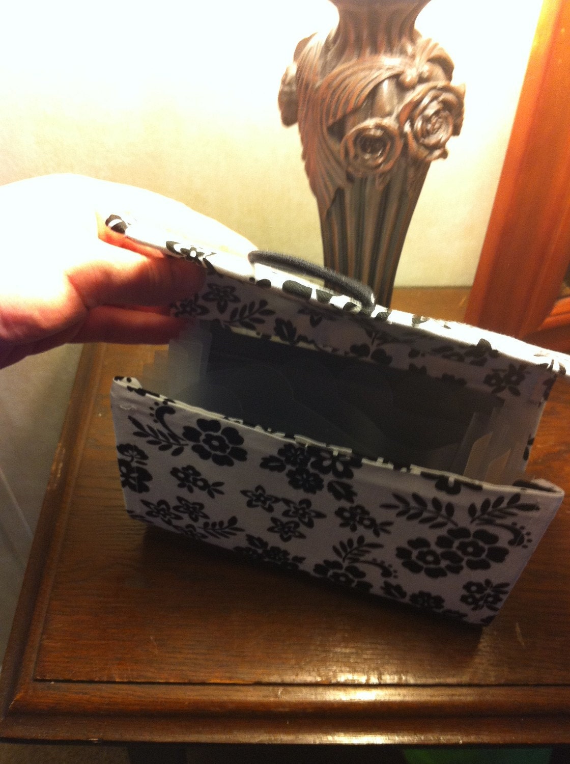 Chic Grocery Coupon Organizer Holder File / Black & White