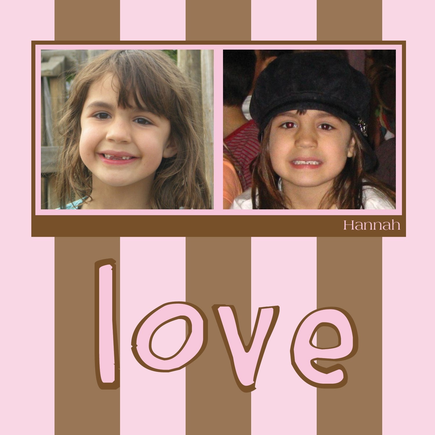 Valentine's Card: Love Stripe