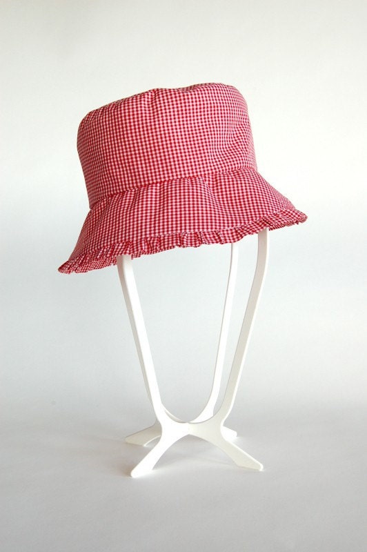 Gingham Garden Picnic Hat