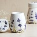 Hand Painted Herb Pods - set of 2 - Lavender - made to order