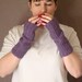 Dusty Purple Fingerless Gloves
