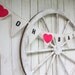 Oh Baby  burlap banner with hot pink hearts