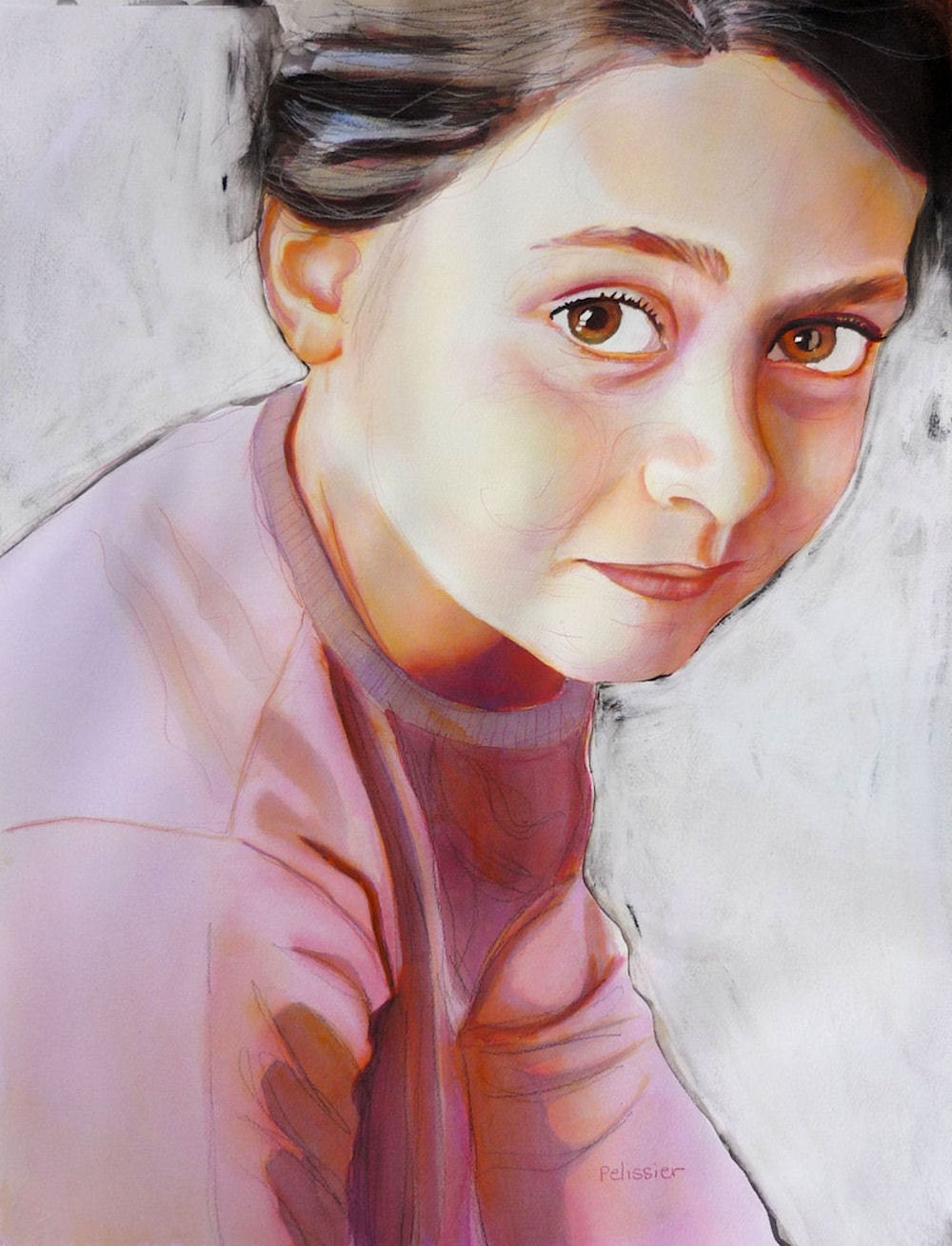 Day off, watercolor on paper, sandrine pelissier