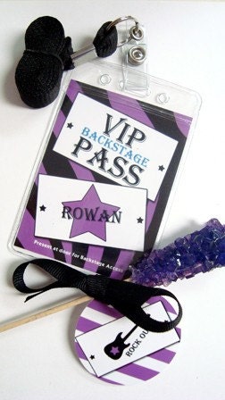 Rock Star Party Circles - DIY Printable Parties