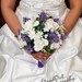 Bridal bouquet set silk wedding flowers lavender gardenias