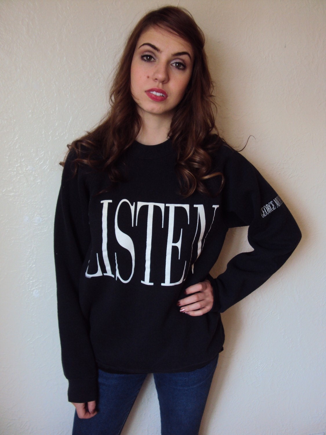 Vintage 1990 George Michael Concert Sweatshirt