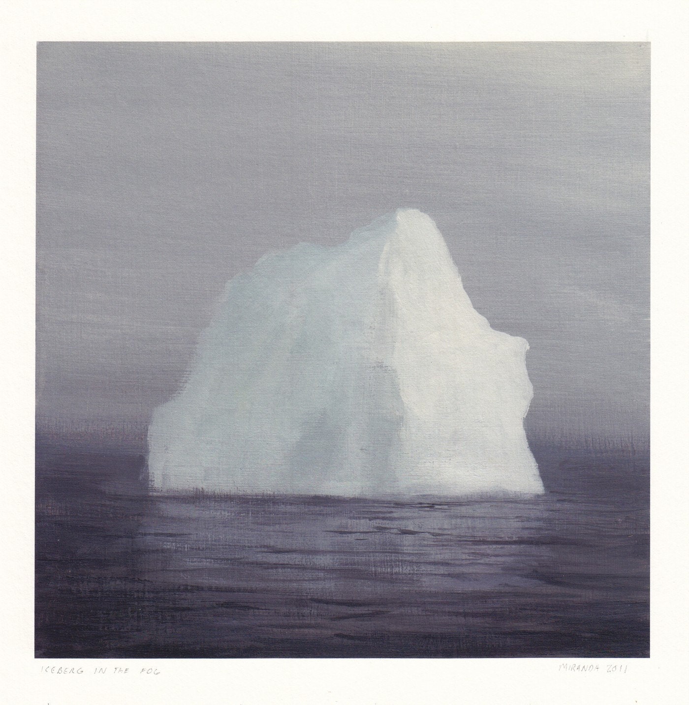 Iceberg in the Fog - Archival Print