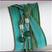 Hand Dyed Silk Wrap BraceletRainforest with by anjalicreations