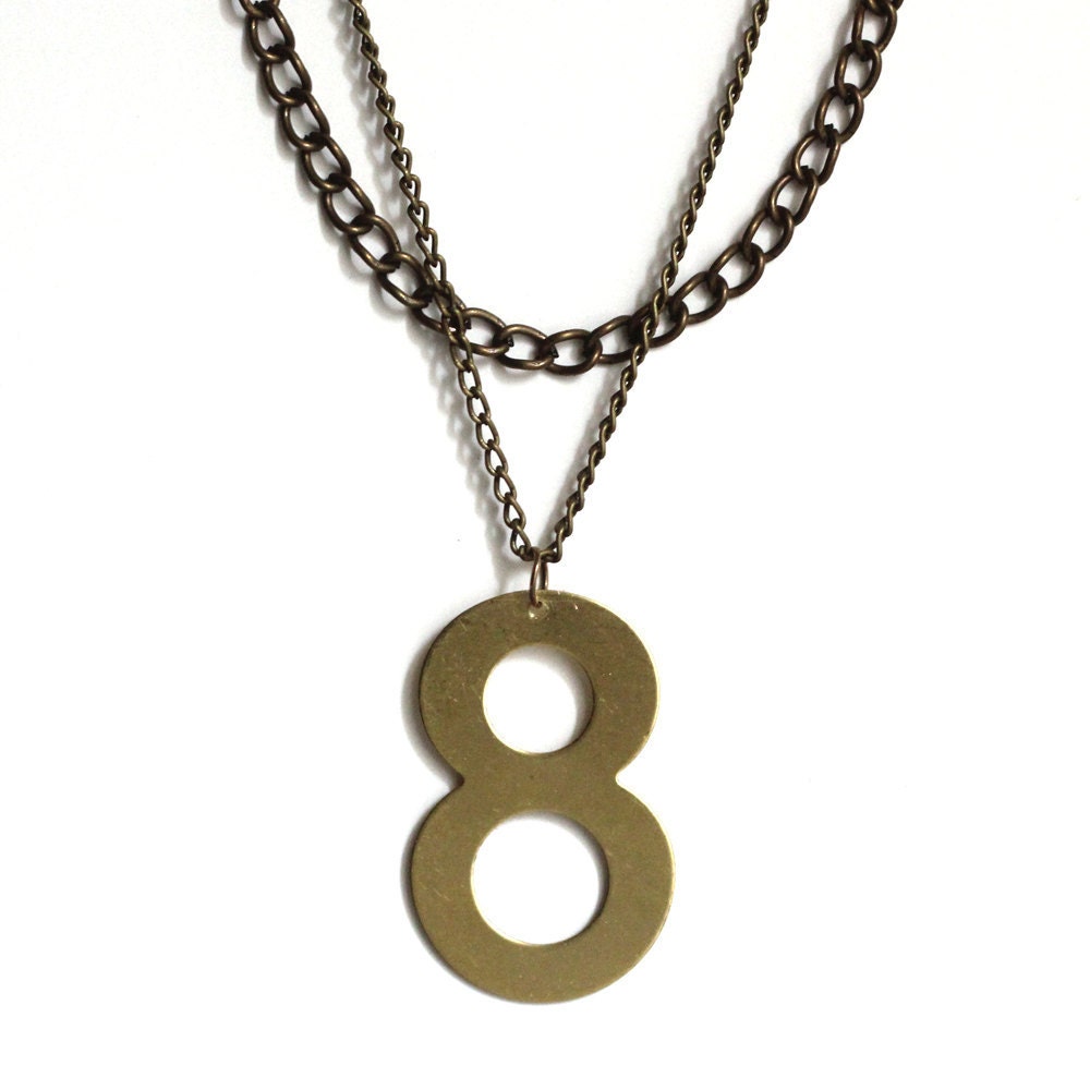 lucky number necklace - no.8