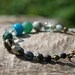 Forest Nymph Bracelete. Pyrite, Agate, Jasper, Quartz, Freshwater Pearl