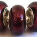 Purple pandora glass bead European Charm Style Bracelet for Pandora, Biagi, Troll and Other European beads
