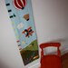 growth chart - up to the sky wool felt wall hanging