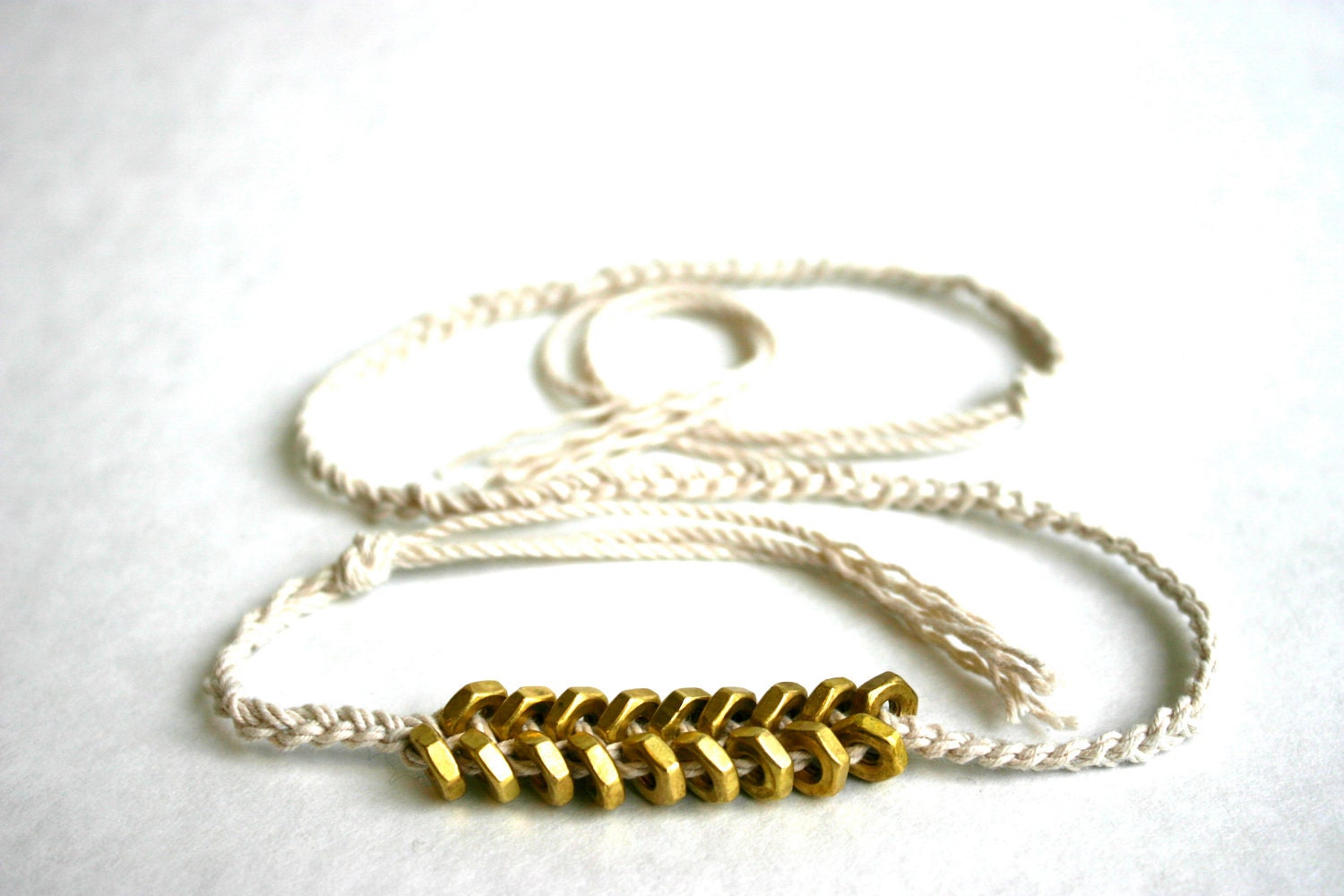 LUXLA Gold Hex Bracelet