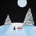 Border Collie Jack Russell FAMILY limited edition reproduction art print of Todd Young painting