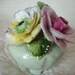 Vintage Radnor England Bone China Flowers Figurine