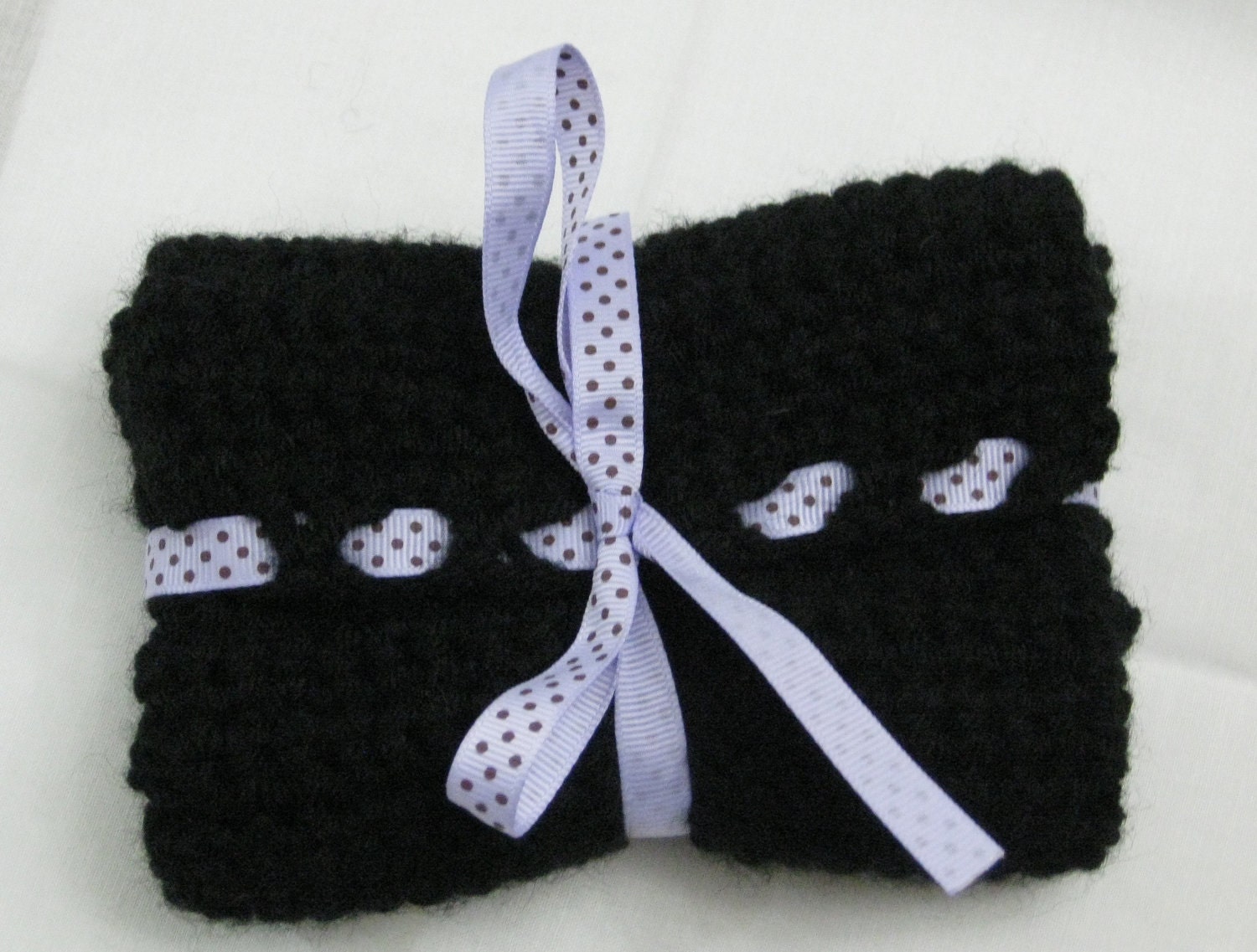 Black and Purple Ribbon Tie Tarot Deck Spread Case
