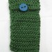 Green and Blue Button Slip Case Tarot Deck Bag