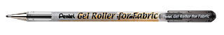 Pentel Gel Roller for Fabric, Set of 2 Pens, Black