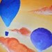 Hot Air Balloon - an Original KimArt Painting - SALE