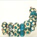 Handmade Glass Lampwork Beads in Ivory and Teal - Art Bead Set - Loose Beads - SRA - Surf And Turf $14.99