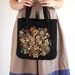 Tote felted bag - Garden flower