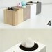 desk organizer - desktop Zen Garden - white wood - original design by KarolinFelixDream