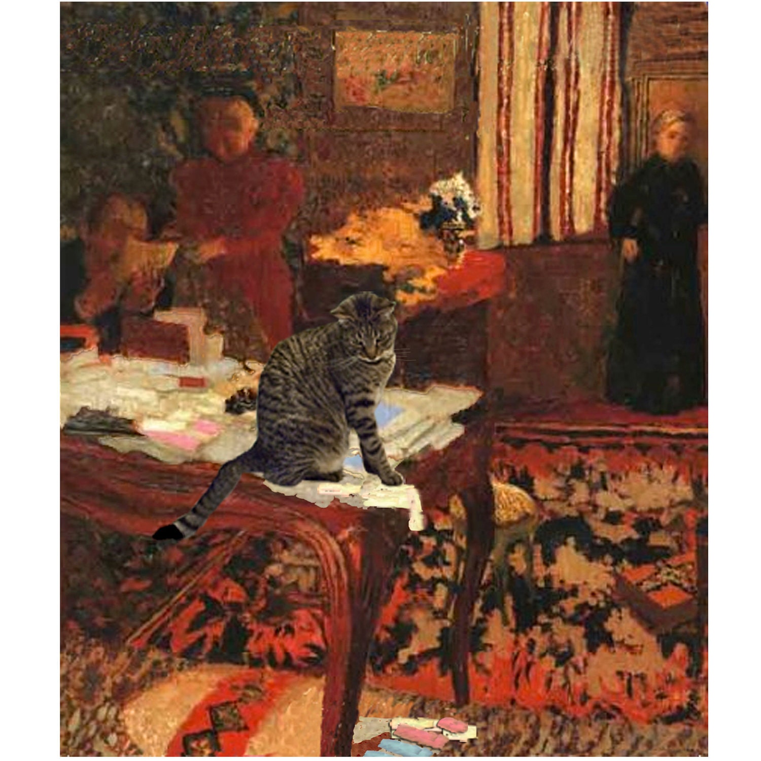 Cat Art Print- The Office Cat