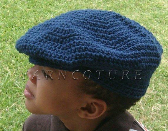 Cool Cotton Newsboy Hat/Unisex NAVY BLUE Color